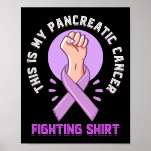 Póster Cáncer de páncreas contra el cáncer de camiseta pa