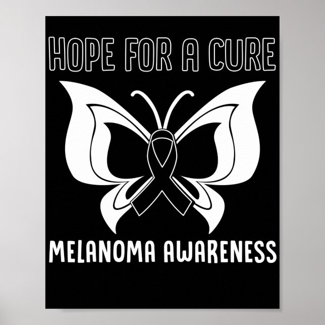 Póster Cáncer De Piel Esperanza Para Una Conciencia Sobre (Frente)