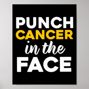 Póster Cáncer De Punch (Niñez) En La Conciencia De La Car