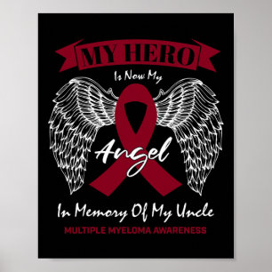 Póster Cáncer De Sangre En Memoria Del Mieloma Múltiple T