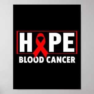 Póster Cáncer de Sangre - Esperanza Conciencia sobre el C