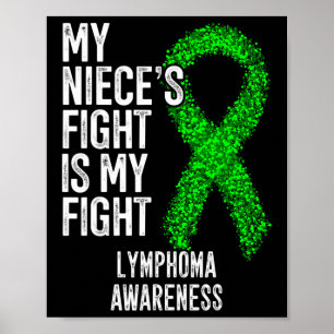 Póster Cáncer de sangre La lucha de mi sobrina es mi linf
