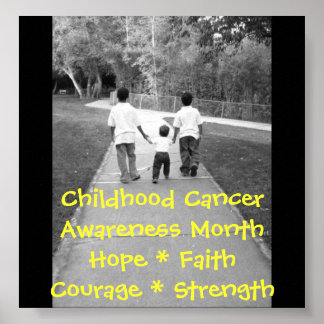 Póster Cáncer infantil.
