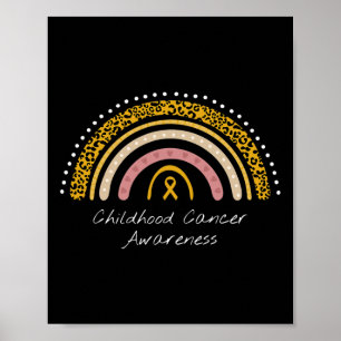 Póster Cáncer infantil Arcoiris prevención del cáncer inf