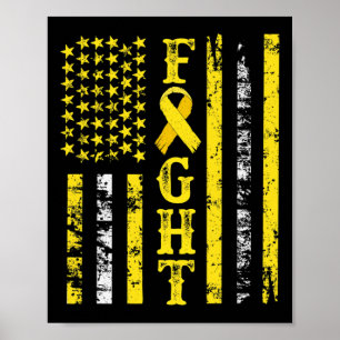 Póster Cáncer infantil cura la prevención del cáncer infa