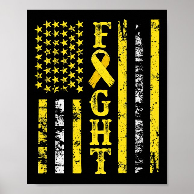 Póster Cáncer infantil cura la prevención del cáncer infa (Frente)