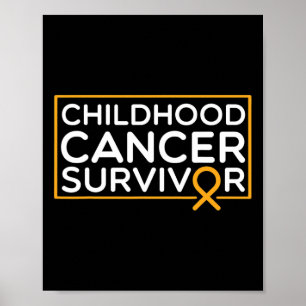 Póster Cáncer infantil Superviviente de cáncer infantil C