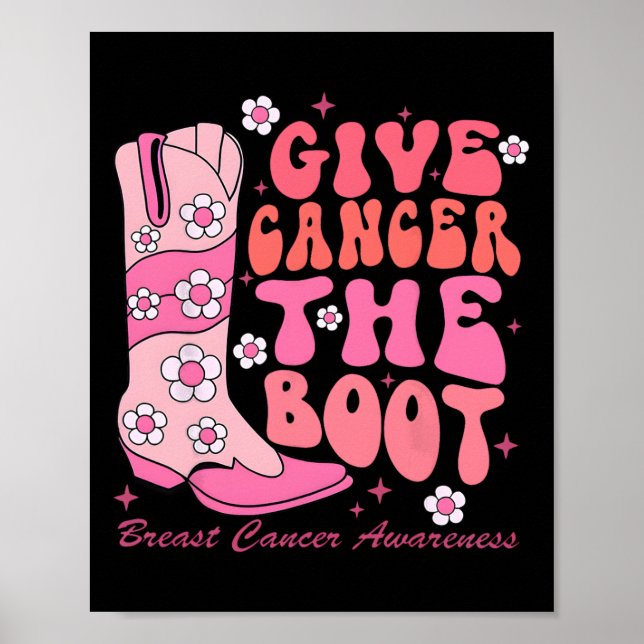 Póster Cáncer La Conciencia Sobre El Cáncer De Mama De Ar (Frente)