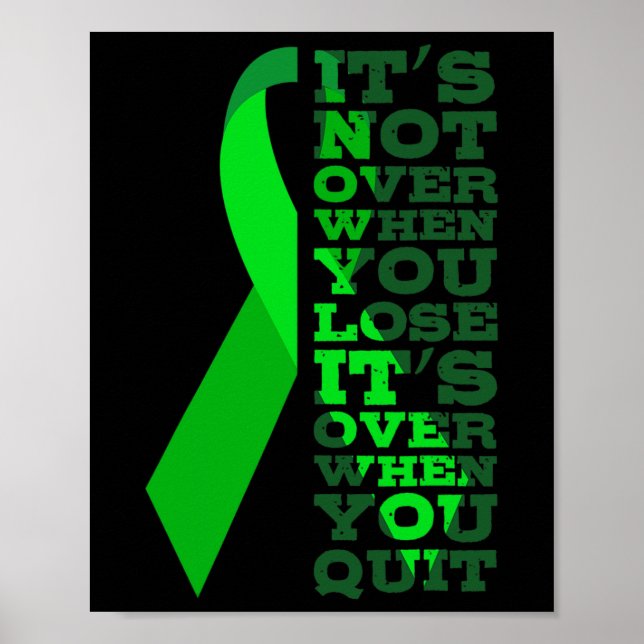 Póster Cáncer No Termina Cuando Pierdes Termina Cuando Tú (Frente)