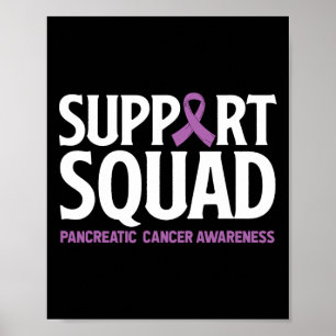 Póster Cáncer Pancreático Apoyo Escuadrón Cáncer Pancreát