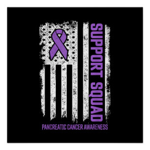 Póster Cáncer Pancreático Apoyo Escuadrón Cáncer Pancreát