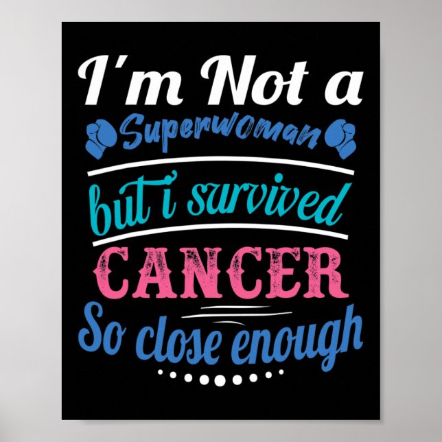 Póster Cáncer Sobreviviente de Cáncer tiroideo (Frente)