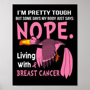 Póster Cáncer Soy Bastante Fuerte Pero Algunos Días Mi Cu