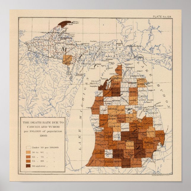 Póster Cáncer, tumor Michigan (Frente)