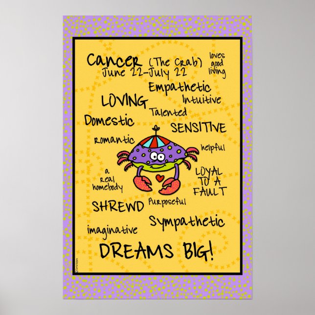 Póster cancer wordcloud  poster (Frente)