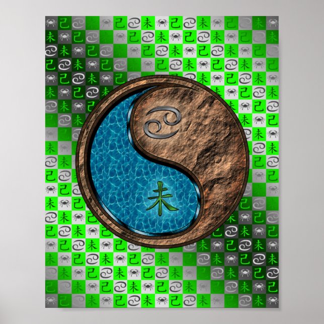 Póster Cáncer y cabra terrestre (Frente)