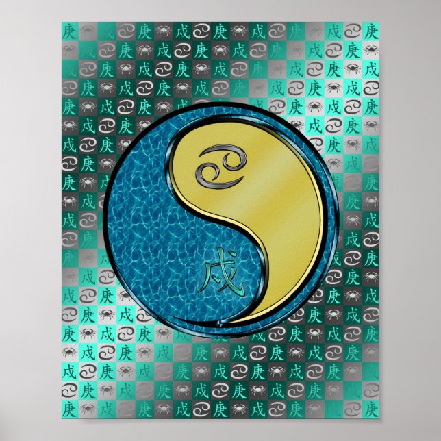 Póster Cáncer y perro Metalizado (Frente)