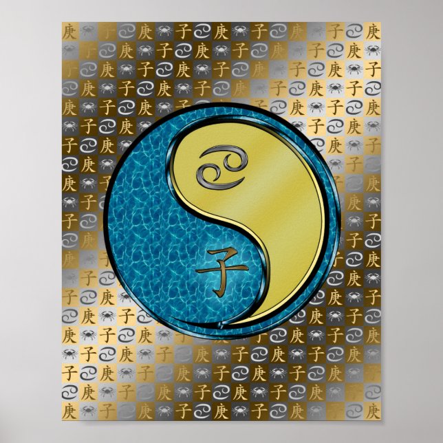 Póster Cáncer y Rata Metalizado (Frente)