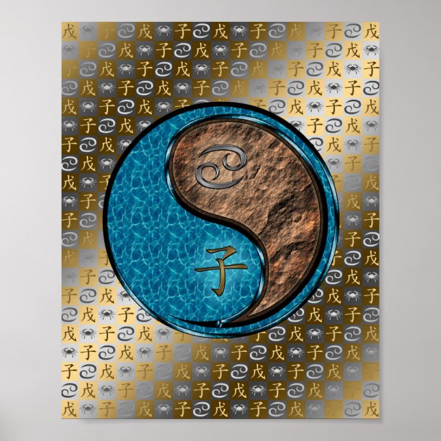 Póster Cáncer y Rata terrestre (Frente)