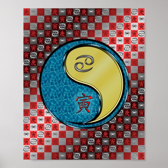 Póster Cáncer y tigre Metalizado (Frente)