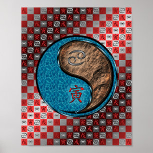 Póster Cáncer y tigre terrestre