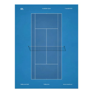 Póster Cancha de tenis del Abierto de Australia