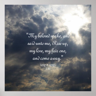 Póster Canción de canciones 2:10 Pegatina