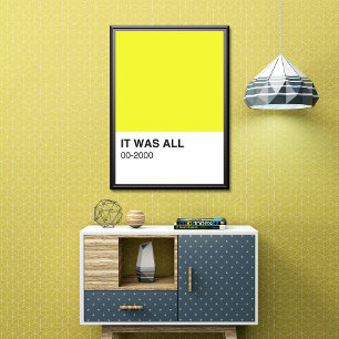 Póster Canción de color amarillo - Ancho completo