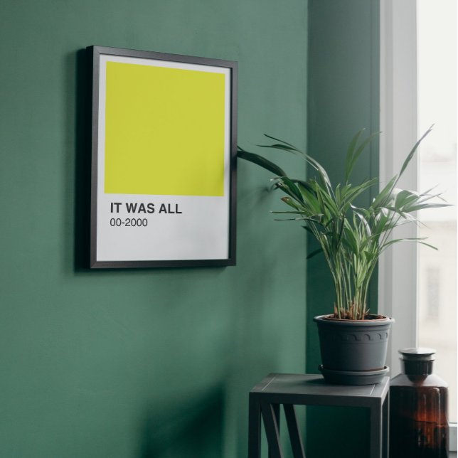 Póster Canción de color amarillo - Borde blanco (Subido por el creador)