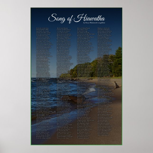 Póster Canción de Hiawatha - Por Longfellow (Frente)
