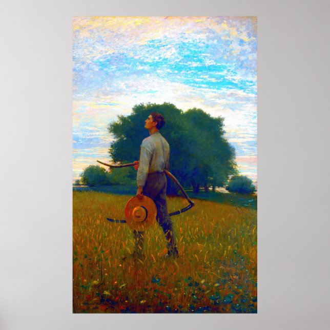 Póster Canción de la Alondra Winslow Homer 1876  (Frente)