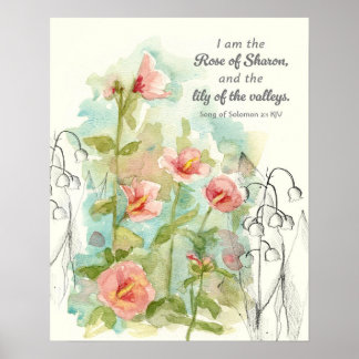 Póster Canción de las Escrituras Salomon Rosa de Sarón Li