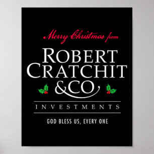 Póster Canción de Navidad Robert Bob Cratchit Ebenezer Sc