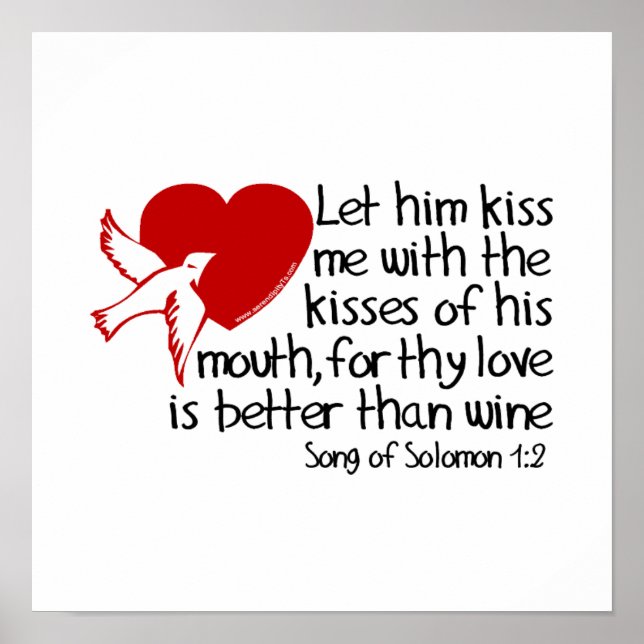 Póster Canción de Salomón 1:2 (Frente)