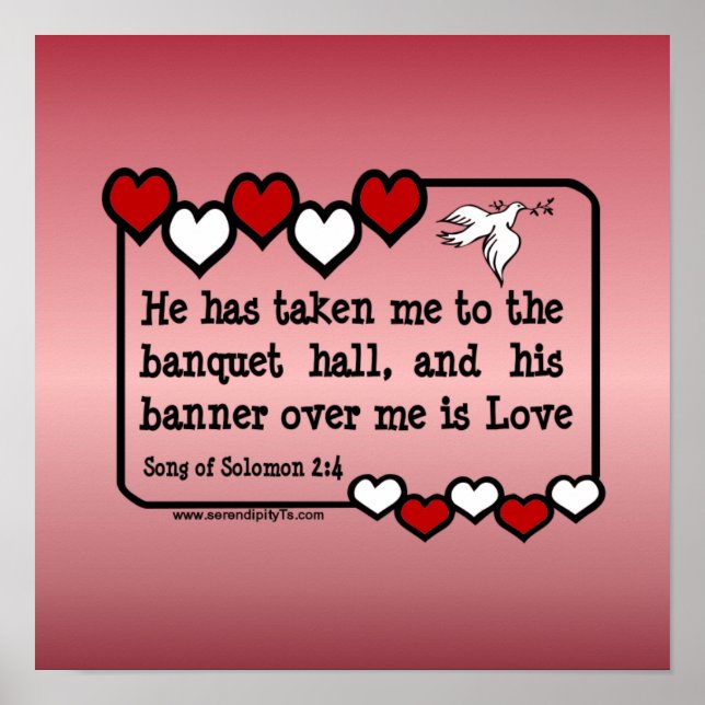 Póster Canción de Salomón 2:4 (Frente)