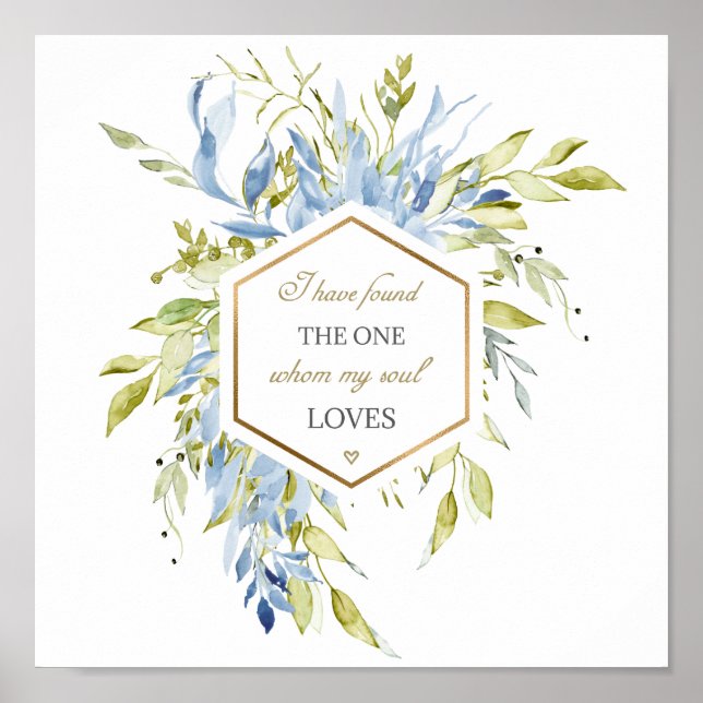 Póster Canción de Salomón 3:4 He encontrado la (Frente)