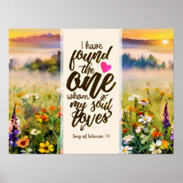 Póster Canción de Salomón 3:4 He encontrado la Biblia Uno