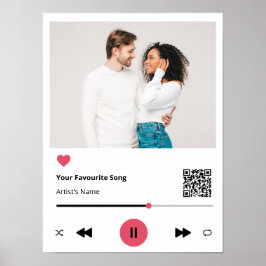 Póster Canción favorita personalizada - Imprimir lienzo