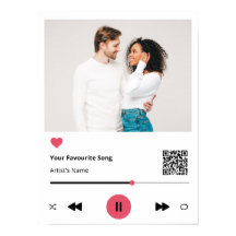 Canción favorita personalizada - Imprimir lienzo