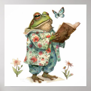 Póster Canción sinusal leyendo libro Pequeño