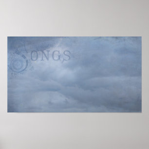 Póster Canciones en la nube