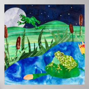 Póster Canciones nocturnas de Frog Pond