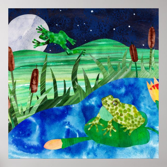 Póster Canciones nocturnas de Frog Pond (Frente)