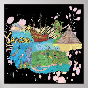 Póster Cancún