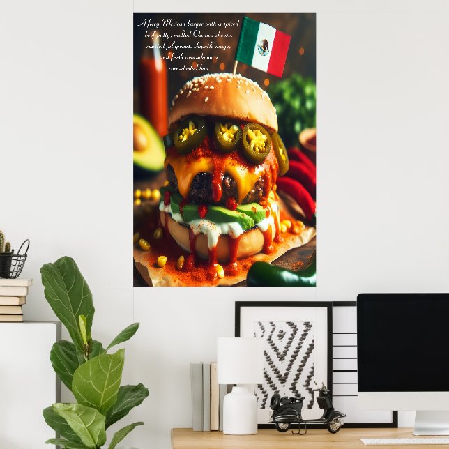 Póster Cancun Chipotle Crave 24x36 (Oficina en casa)