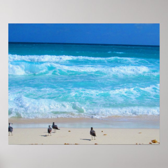 PÓSTER CANCUN OCEAN #2 (Frente)