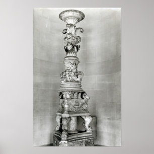 Póster Candelabra diseñada por Piranesi sobre la base
