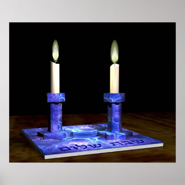 Póster Candeleros de Shabbat (Frente)