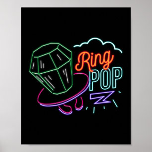 Póster Candía pop de Neon Ring de Retro 80