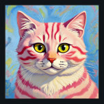 Póster "Candice" Un Mistique Con Rayas De Cerezo - Retrat<br><div class="desc">"Candice" Un Místique Con Rayas De Cerezo - Retrato De Gato. Un gato engullido de cerezo con ojos dorados hipnóticos y miradas misteriosas en tu mundo como un sueño medio recordado. Dulce pero misterioso,  te invita a detenerse y mirar.</div>